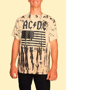 AC/DC Man In Black Tour Tie Dye T-Shirt M NWT